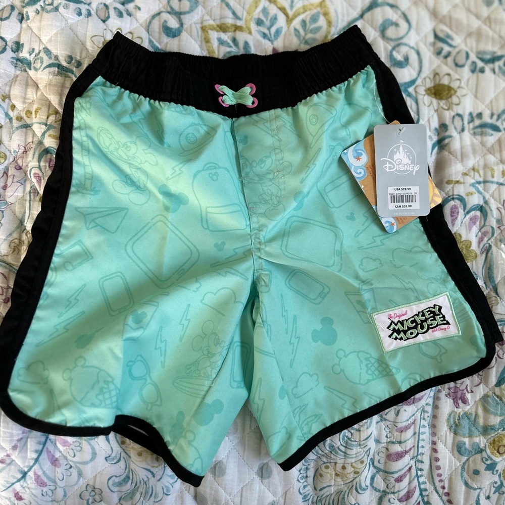 Mickey Mouse swim trunks